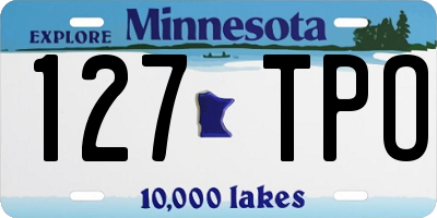 MN license plate 127TPO