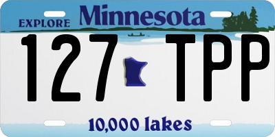 MN license plate 127TPP