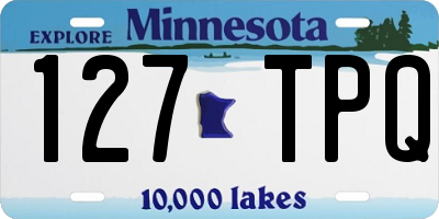 MN license plate 127TPQ