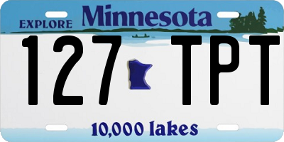 MN license plate 127TPT