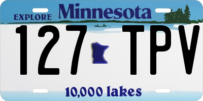 MN license plate 127TPV