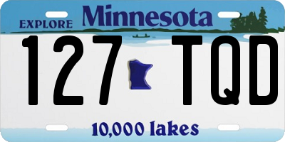 MN license plate 127TQD
