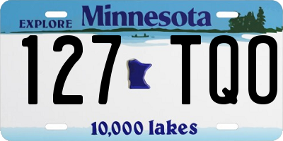 MN license plate 127TQO