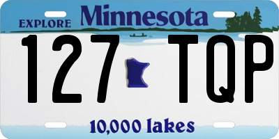 MN license plate 127TQP