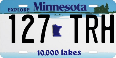 MN license plate 127TRH