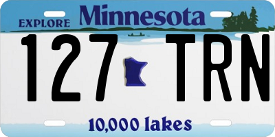 MN license plate 127TRN
