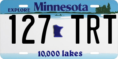 MN license plate 127TRT