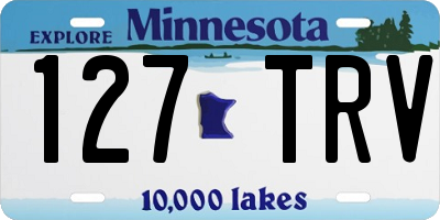 MN license plate 127TRV
