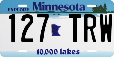 MN license plate 127TRW