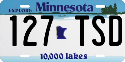 MN license plate 127TSD