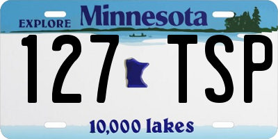 MN license plate 127TSP