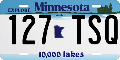 MN license plate 127TSQ