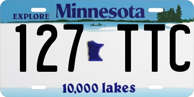 MN license plate 127TTC