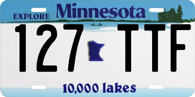 MN license plate 127TTF