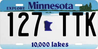 MN license plate 127TTK