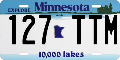 MN license plate 127TTM
