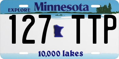 MN license plate 127TTP