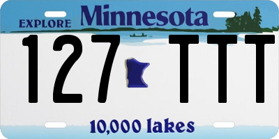 MN license plate 127TTT