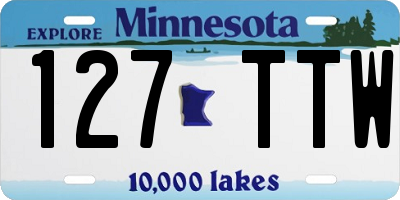 MN license plate 127TTW