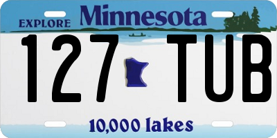 MN license plate 127TUB
