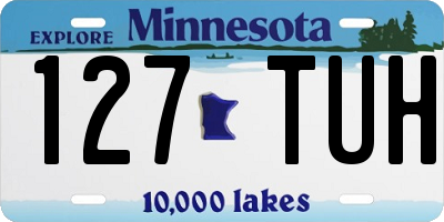 MN license plate 127TUH