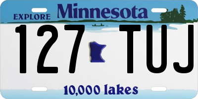MN license plate 127TUJ