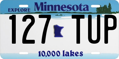 MN license plate 127TUP