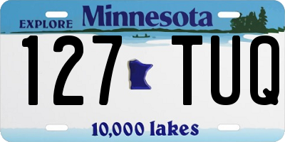 MN license plate 127TUQ