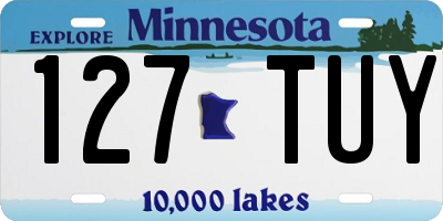MN license plate 127TUY
