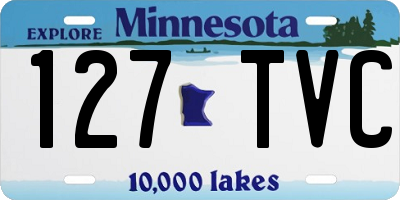 MN license plate 127TVC