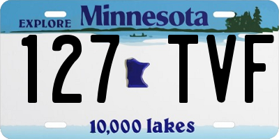 MN license plate 127TVF