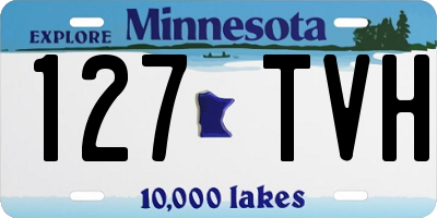 MN license plate 127TVH