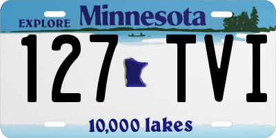 MN license plate 127TVI