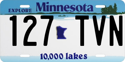 MN license plate 127TVN