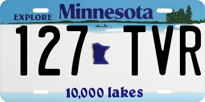 MN license plate 127TVR