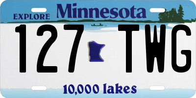 MN license plate 127TWG