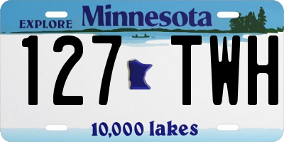 MN license plate 127TWH