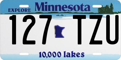 MN license plate 127TZU