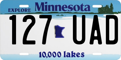 MN license plate 127UAD