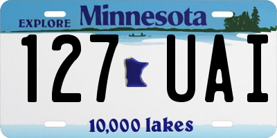 MN license plate 127UAI