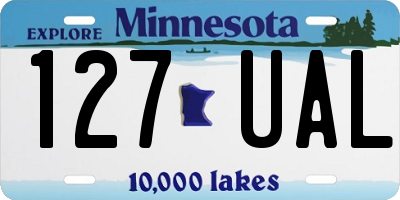 MN license plate 127UAL