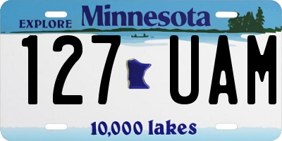 MN license plate 127UAM