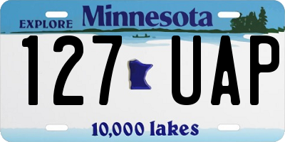 MN license plate 127UAP