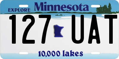 MN license plate 127UAT