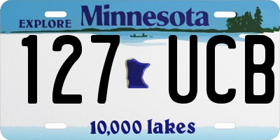 MN license plate 127UCB