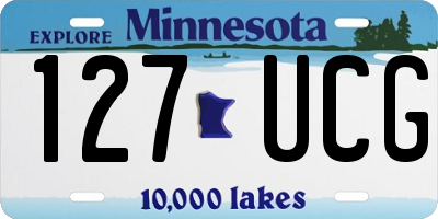 MN license plate 127UCG