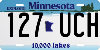 MN license plate 127UCH