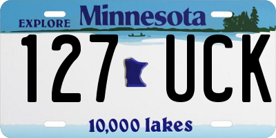 MN license plate 127UCK