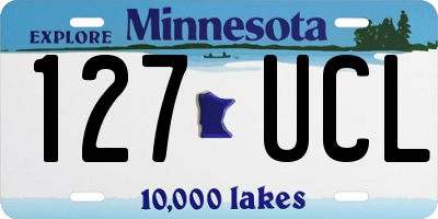MN license plate 127UCL