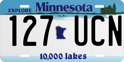 MN license plate 127UCN